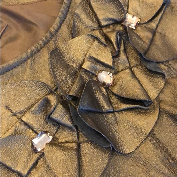 Leather and cloth jacket - Picture 2 of 4